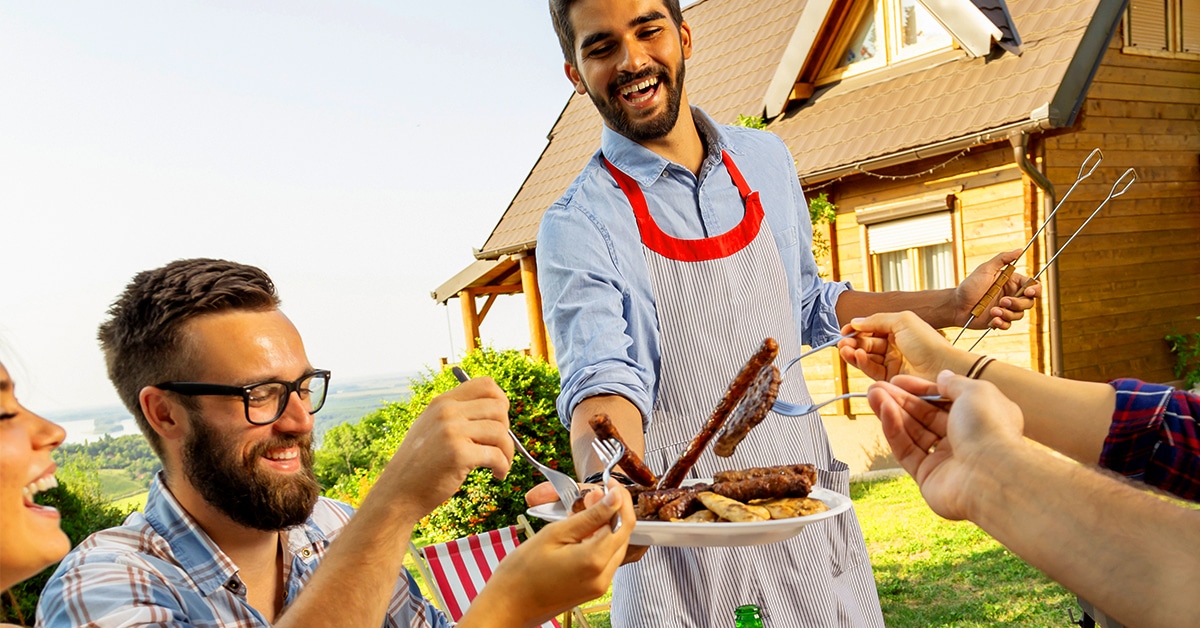 Manter insetos longe do churrasco
